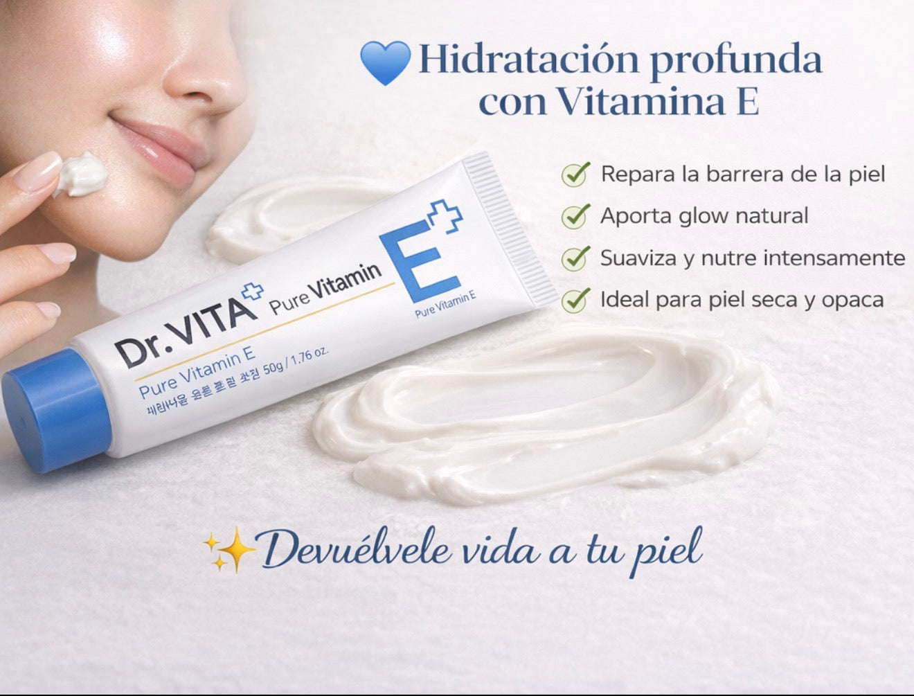 Dr. VITA E+ Premium Vitamin E Cream – Deep Hydration & Korean Glow