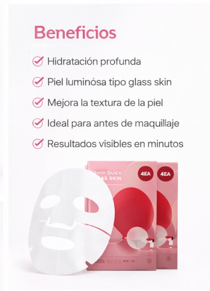 Glass Skin Collagen Sheet Mask Instant Hydration and Radiance