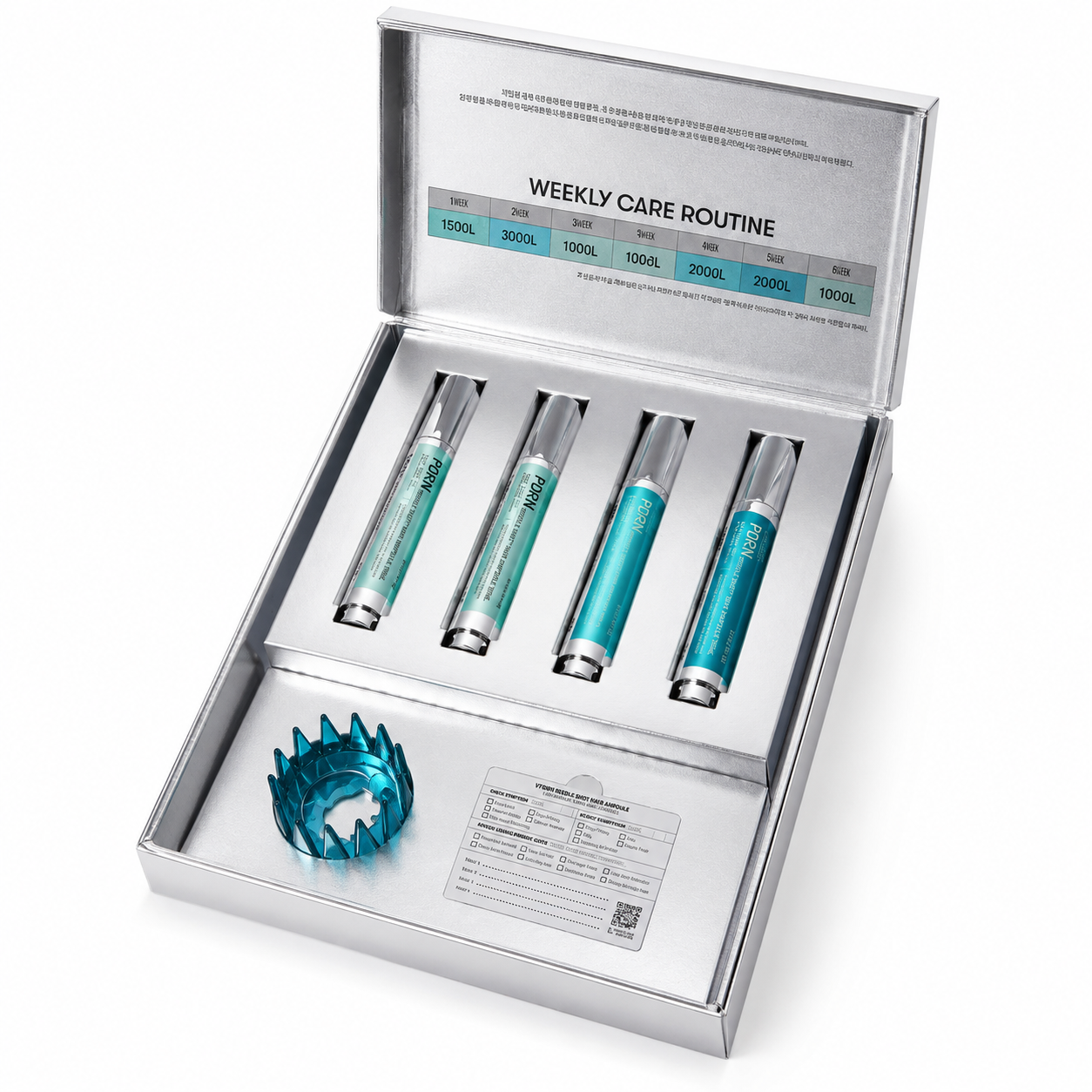 VT PDRN Reedle Shot Hair Ampoule 30-Day Hair Diary Box