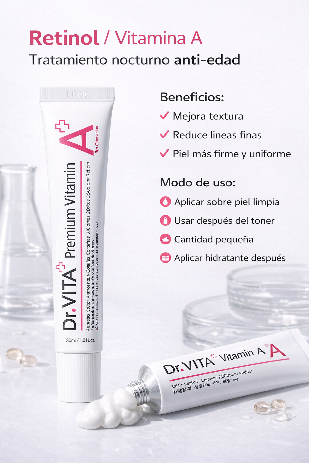 Dr. VITA Retinol Cream (Vitamin A) – Anti-Aging Night Treatment