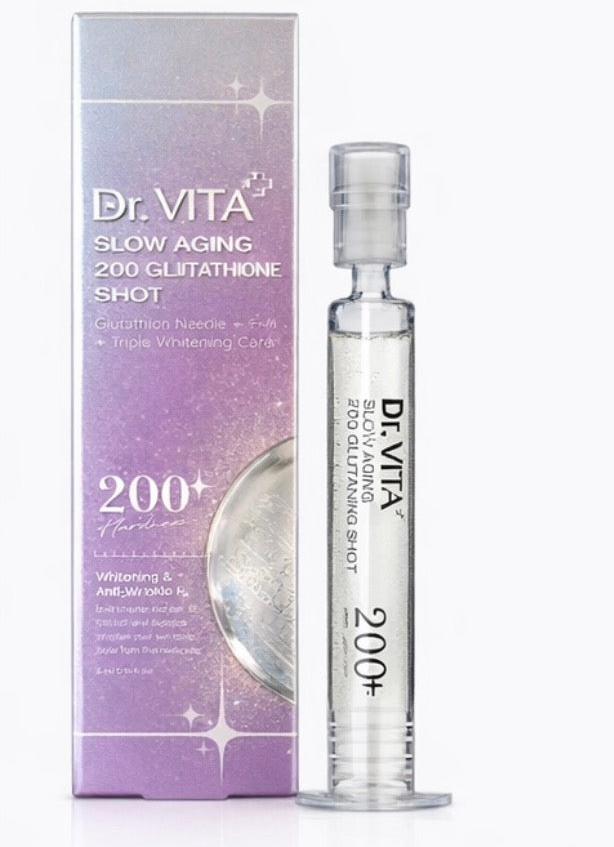 Glutathione 200+ Brightening Shot Serum – Lightens Dark Spots & Brightens Skin (Dr. VITA)