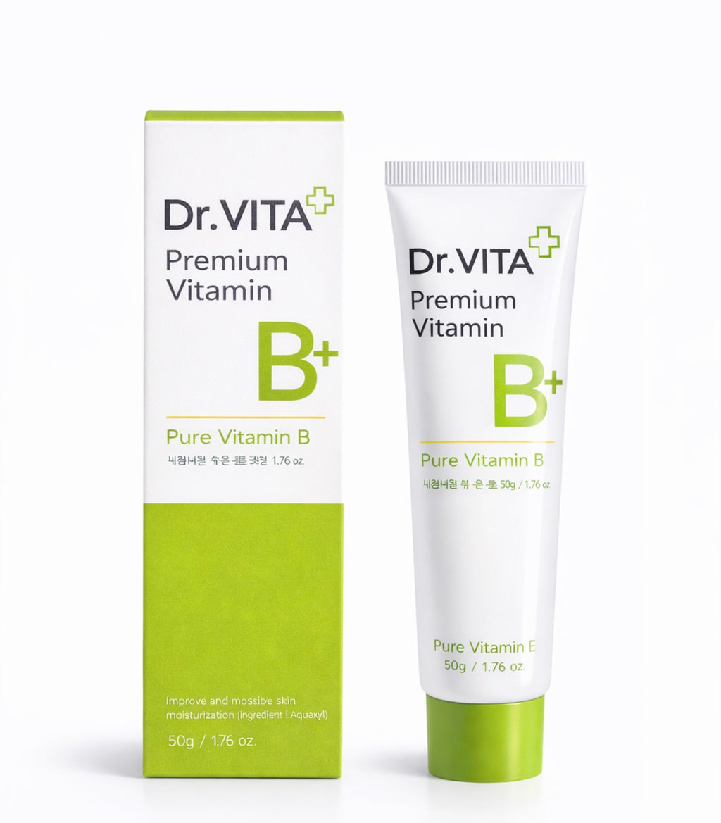 Dr. VITA B+ Premium Vitamin B Cream – Soothing and Moisturizing Cream (Vitamin B for sensitive, irritated or blemished skin)
