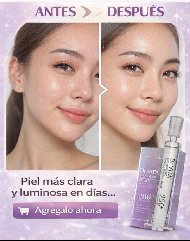 Glutathione 200+ Brightening Shot Serum – Lightens Dark Spots & Brightens Skin (Dr. VITA)
