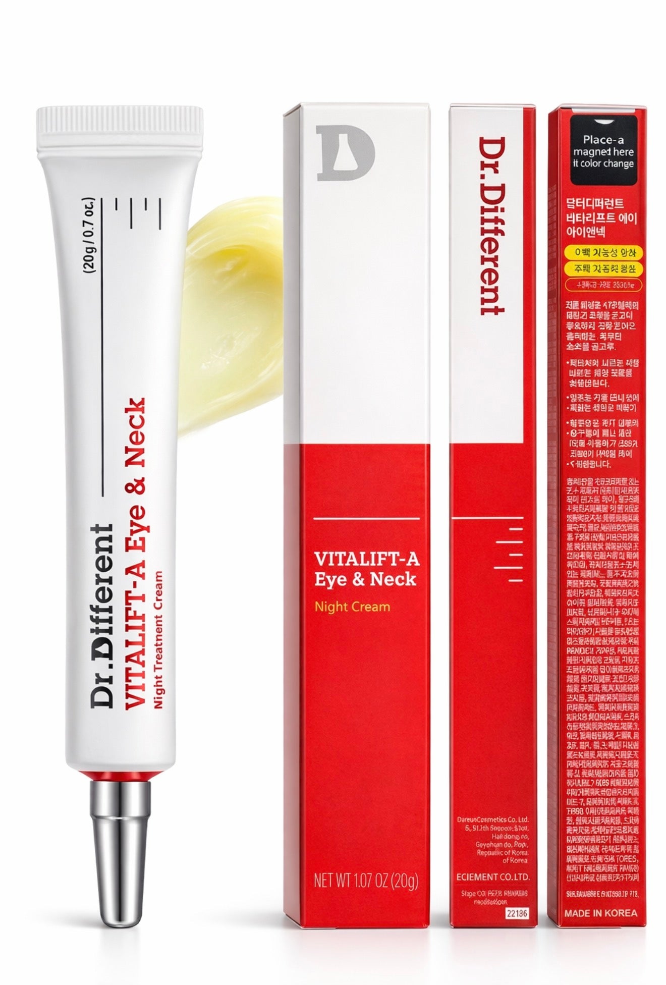 Dr. Different Vitalift-A Eye & Neck Night Cream – Anti-Aging Retinol Eye and Neck Cream