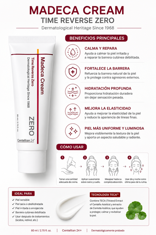 Centellian24 Madeca Cream Time Reverse Zero – Korean Repairing and Soothing Cream 80ml