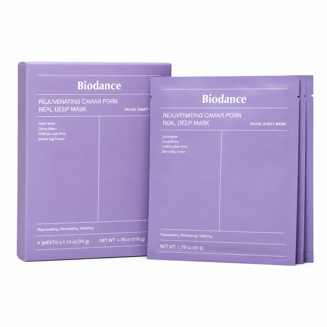 Biodance Rejuvenating Caviar PDRN Real Deep Mask | Firming & Revitalizing Sheet Mask |