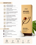 ANJO Professional Snail Foam Cleansing | Hydrating Snail Mucin Facial Cleanser | All Skin Types