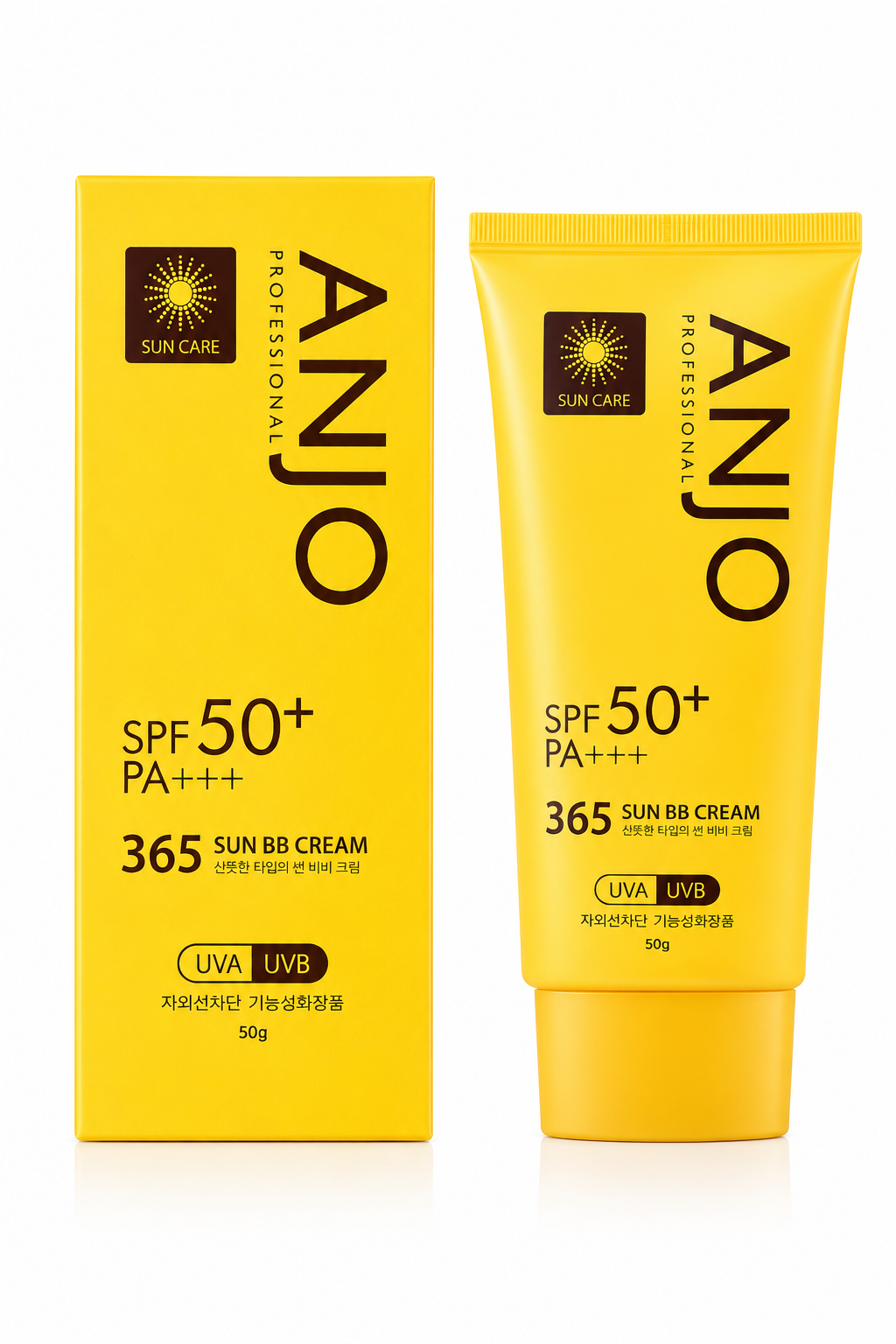 ANJO Professional 365 Sun BB Cream SPF 50+ PA+++ | Daily UV Protection & Natural Coverage | 50g