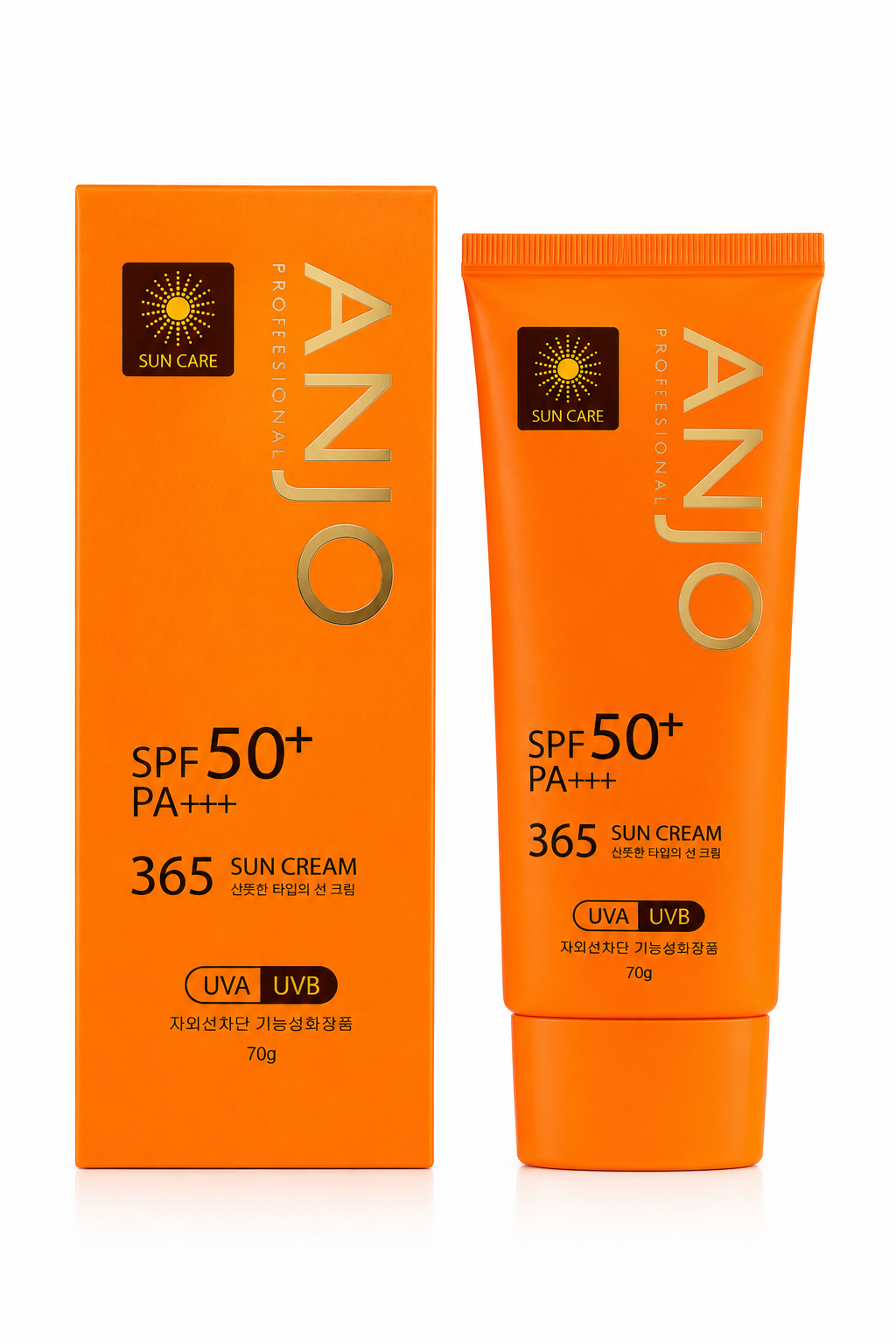 ANJO Professional 365 Sun Cream SPF 50+ PA+++ | Daily Korean Sunscreen | 70g