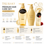 TSUBAKI Premium Volume & Repair Hair Care Set | Shampoo + Conditioner + Treatment Water
