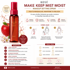 KOSÉ Make Keep Mist Moist Makeup Setting Spray 80ml | Hydrating Finish | Made in Japan