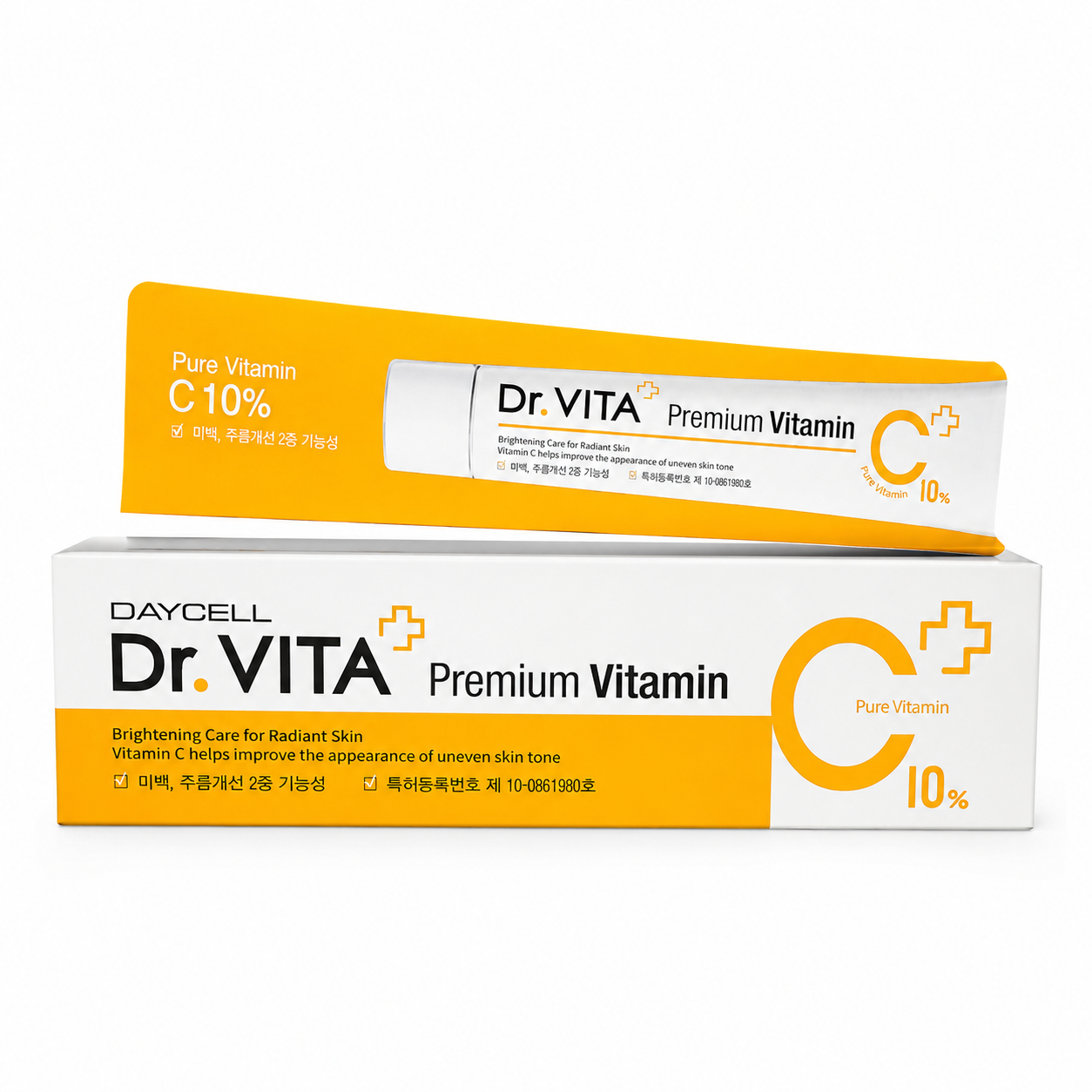 Dr. VITA Premium Vitamin C Cream 10% – Brightens, Reduces Dark Spots and Evens Skin Tone