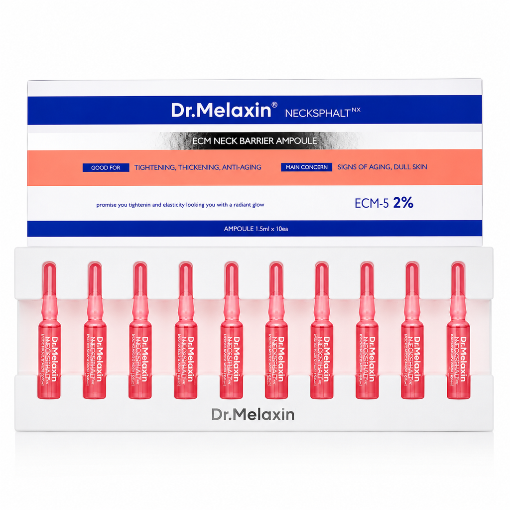 Dr. Melaxin Necksphalt NX ECM Ceramide Neck Serum – 10 Ampoules | Firming & Wrinkle Care