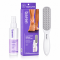 Baren Foot Exfoliant Softener At-Home Kit – Foot File & Peeling Foot Spray
