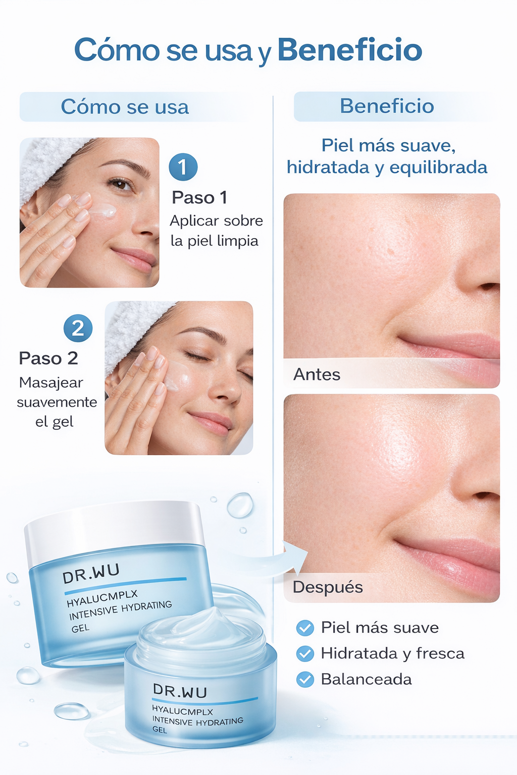 DR.WU Intensive Moisturizing Gel with Hyaluronic Acid 50ml