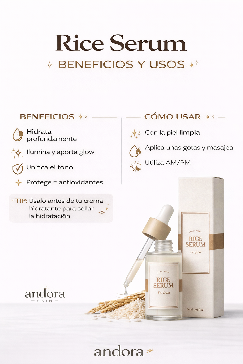 Fermented Rice Serum 73% | Brightens, Hydrates and Rejuvenates