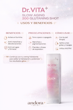 Dr. VITA+ 200 Glutaning Shot | Anti-Dark Spot and Anti-Wrinkle Serum with Glutathione