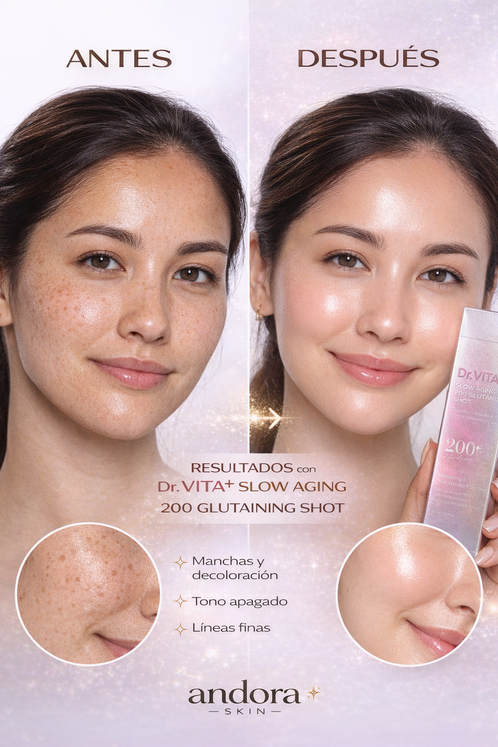 Dr. VITA+ 200 Glutaning Shot | Anti-Dark Spot and Anti-Wrinkle Serum with Glutathione