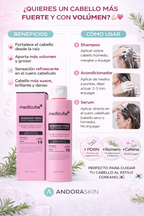 Medicube Set para el cuidado capilar Rosemary PDRN – Champú + Acondicionador + Sérum para el cuero cabelludo (Volumen y Fortalecimiento)