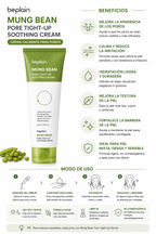 Crema Facial Calmante de Poros | Crema Calmante Minimizadora de Poros de Frijol Mungo – Beplain
