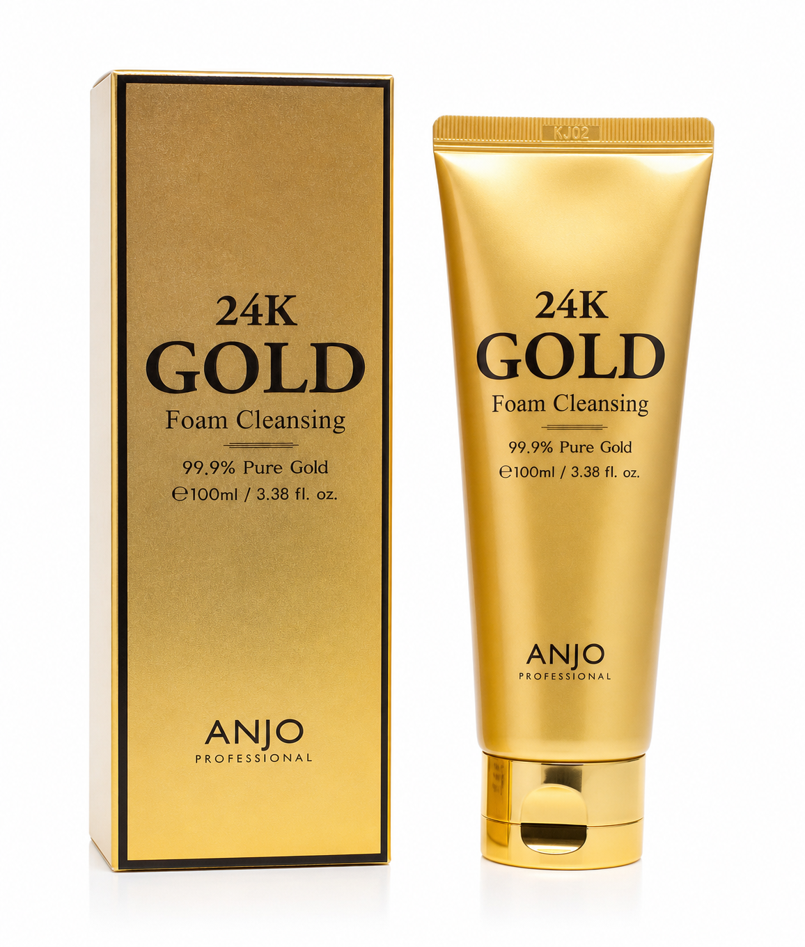 ANJO 24K Gold Foam Cleanser – Gentle Brightening Face Wash (100ml)