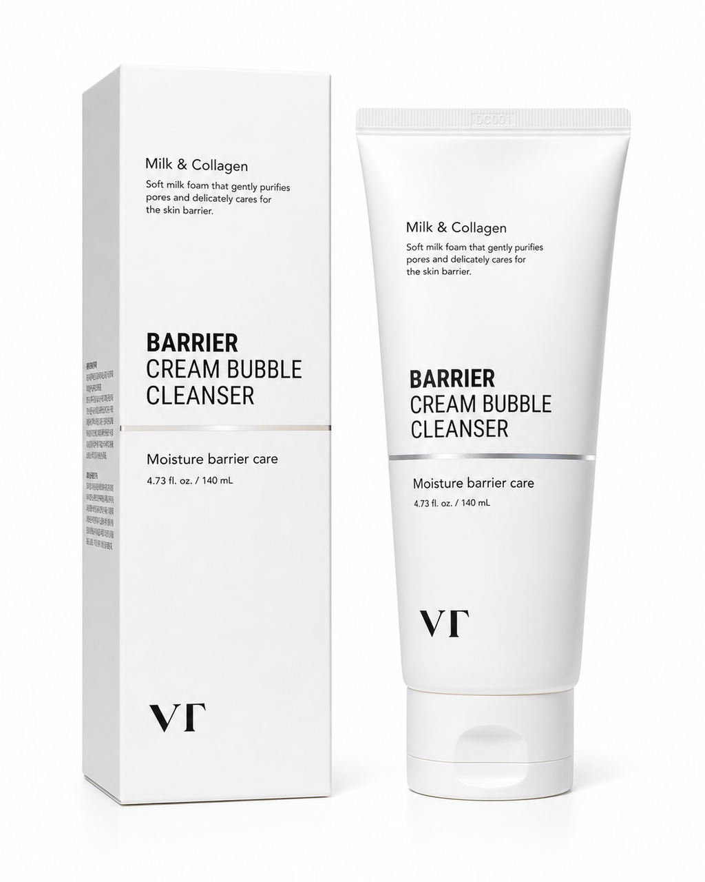 VT Barrier Cream Bubble Cleanser – Gentle Hydrating Face Wash (140ml)